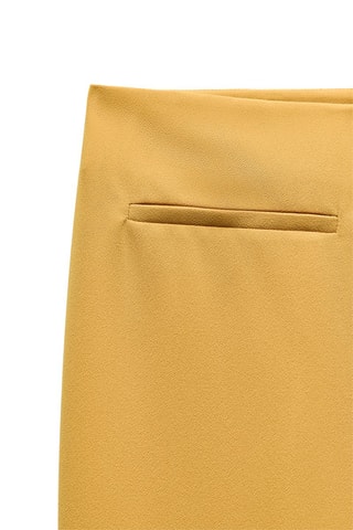 Broek Flare Cut - Mosterdgeel