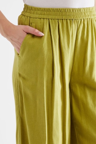 Linnen Broek Wide Legs - Groen