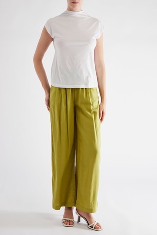 Linnen Broek Wide Legs - Groen