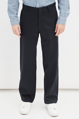 Rechte Broek Marineblauw