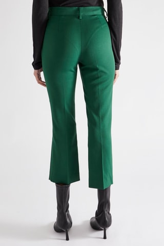 Wollen Broek Flare Cut - Groen