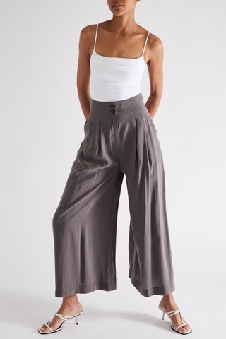 Broek Wide Legs - Grijs