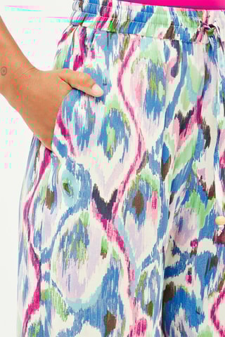 Broek Wide Legs - Blauw en Roze