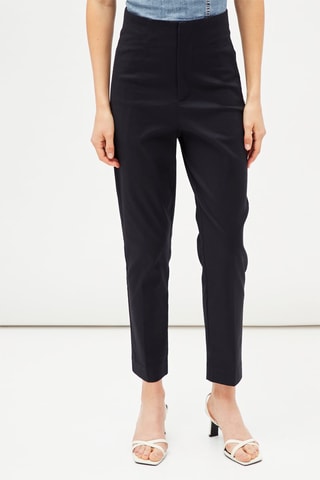 Broek Hoge Taille - Marineblauw