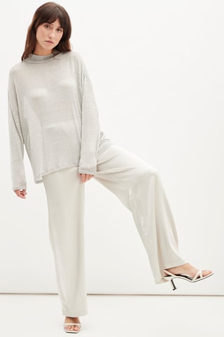 Satijnen Broek - Lichtgrijs