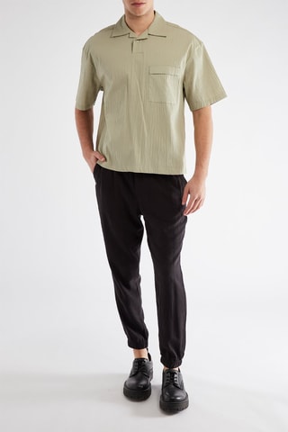 Linnen Joggingbroek - Zwart