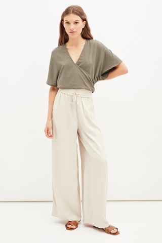 Broek Wide Legs - Beige