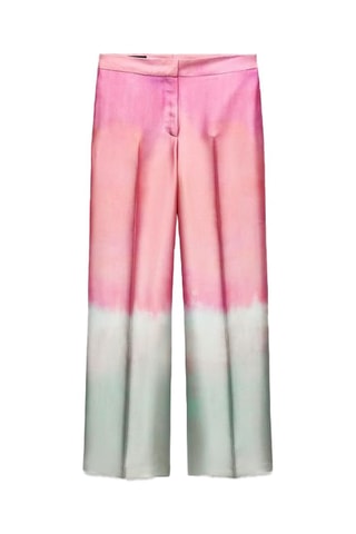 Broek dip and dye - Roze en Wit