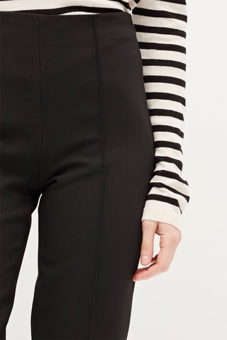 7/8 Broek Hoge Taille Zwart