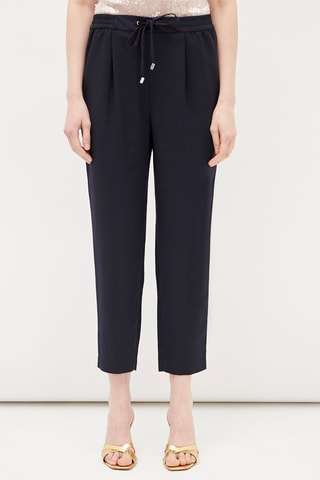 7/8 Rechte Broek Zwart