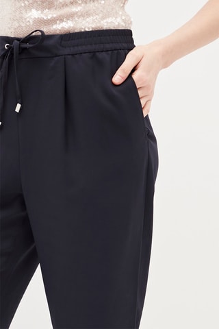 7/8 Rechte Broek Zwart