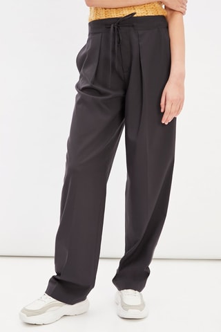 Broek wide legs - Grijs