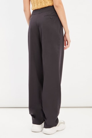Broek wide legs - Grijs