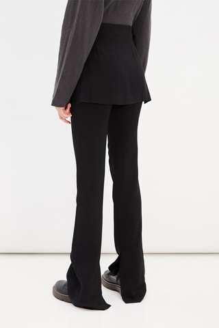 Broek met geïntegreerde rok - Zwart