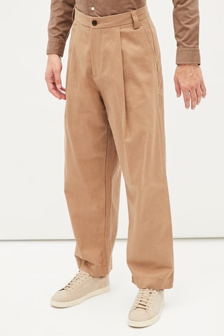 Rechte Linnen Broek - Beige