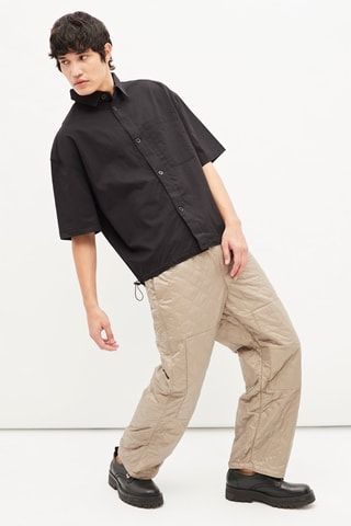 Gewatteerde broek-  Beige