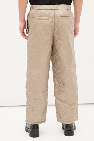 Gewatteerde broek-  Beige