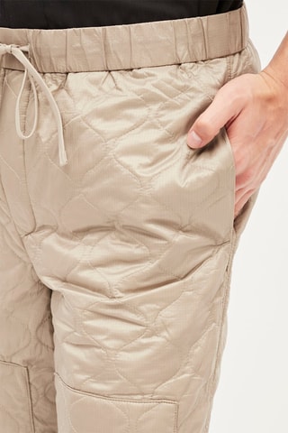 Gewatteerde broek-  Beige