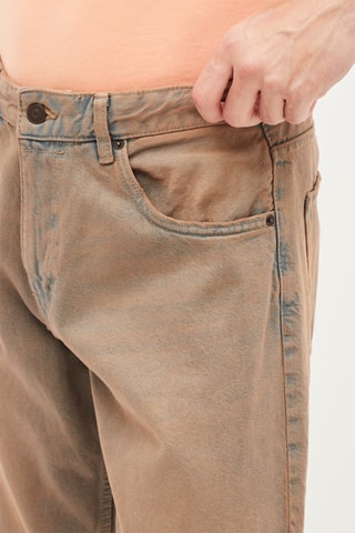 Rechte Jeans - Bruin