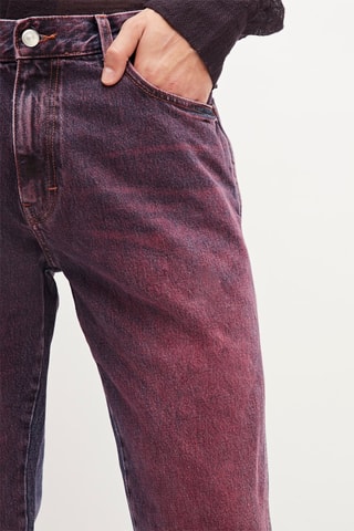 Rechte Jeans - Rood
