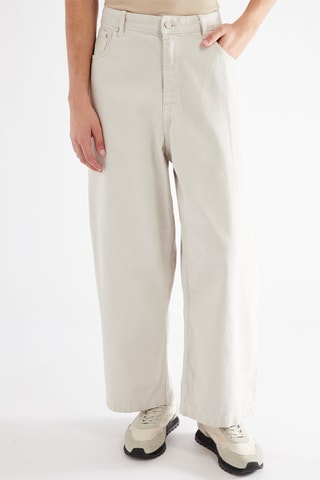 Jeans Wide Legs - Beige