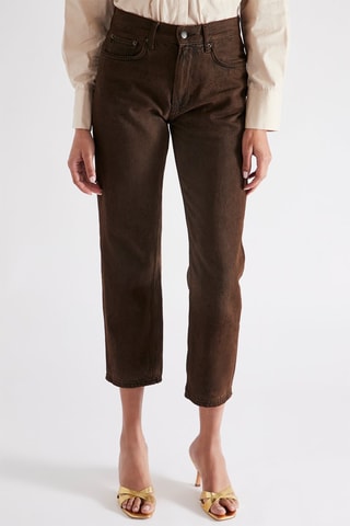 Rechte Jeans - Bruin