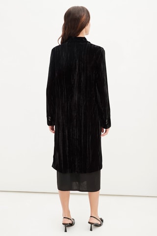 Velours Jas - Zwart