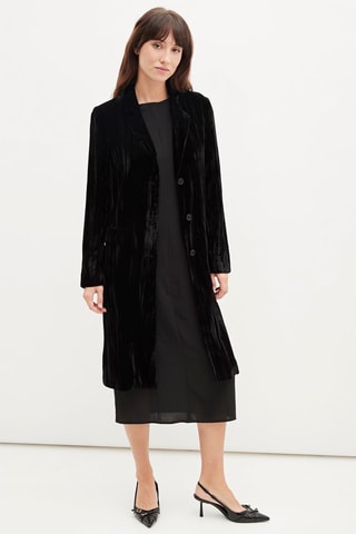 Velours Jas - Zwart