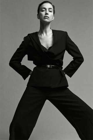 Wollen Jasje - Zwart