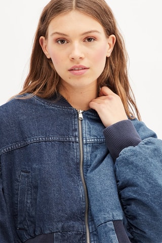 Spijkerbomberjack - Blauw