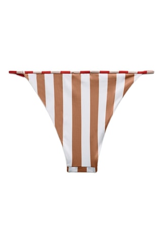 Bikinibroekje - Wit en bruin
