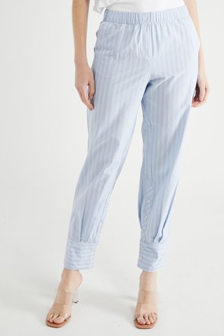 Soepelvallende broek - Blauw