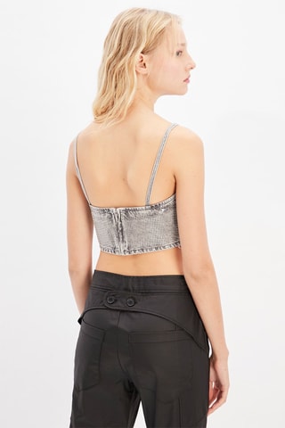Top - Zilverkleurig