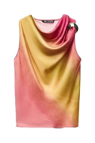 Top Dip and Dye - Roze en Geel