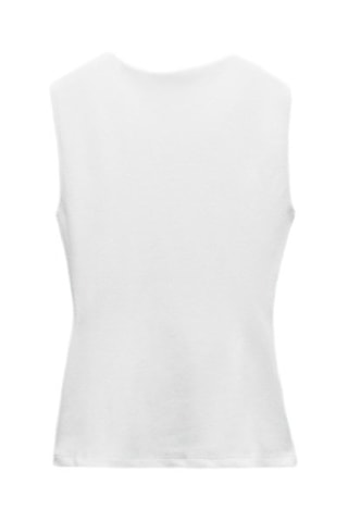 Mouwloze top - Wit