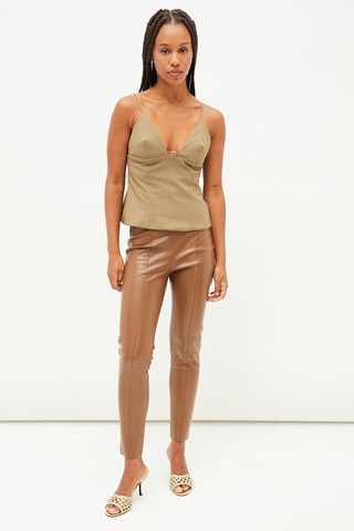 Top - Beige en Bruin