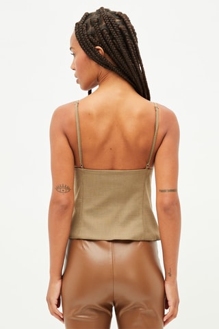 Top - Beige en Bruin