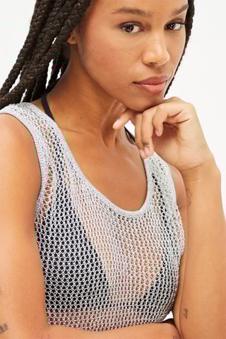 Top - Zilverkleurig