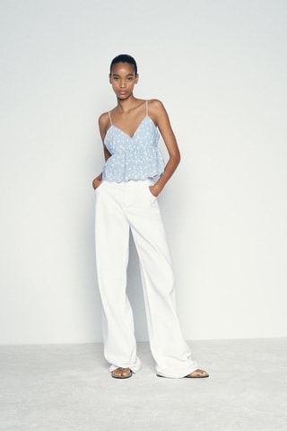 Crop top - Hemelsblauw