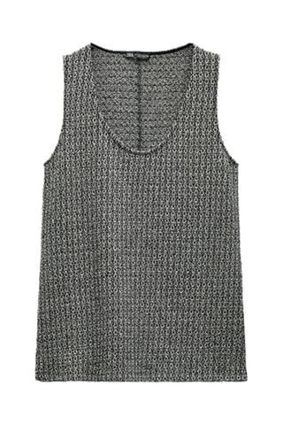 Top - Gemêleerd Grijs