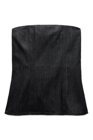 Strapless Top - Zwart