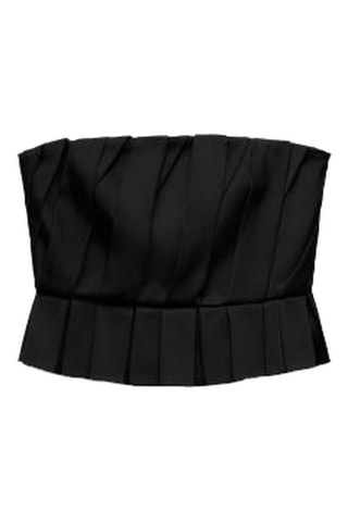 Strapless Top - Zwart