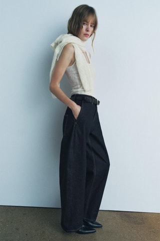 Wollen en Alpacawollen Top - Ecru