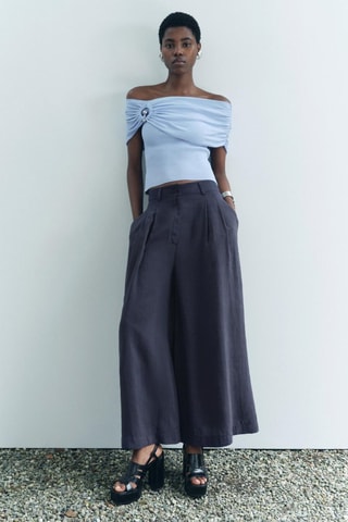 Crop top - Hemelsblauw