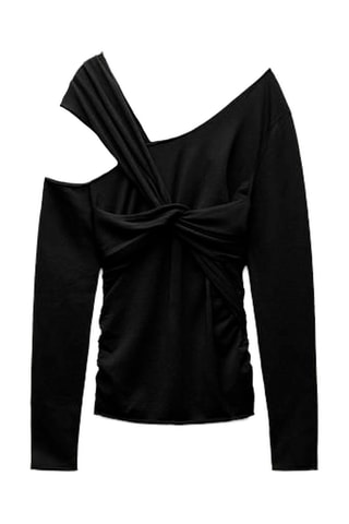 Asymmetrische Top - Zwart