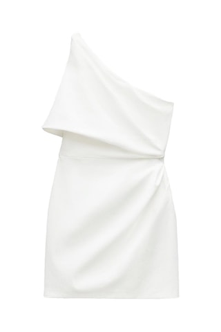 Asymmetrische jurk - Wit