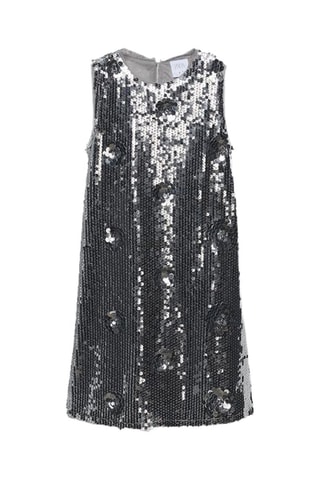 Rechte Jurk - Zilverkleurig