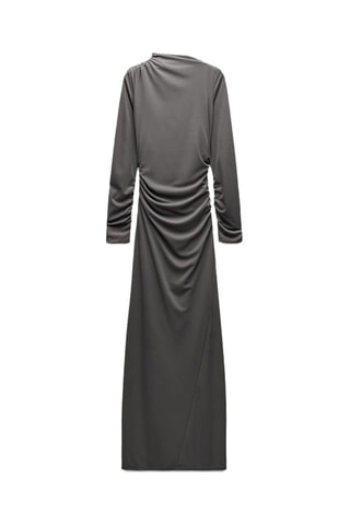 Gedrapeerde Jurk - Grijs
