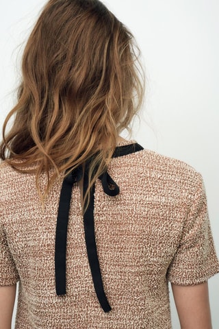 Rechte Jurk - Gemêleerd Bruin