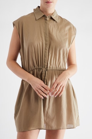 Blouse-jurk - Beige